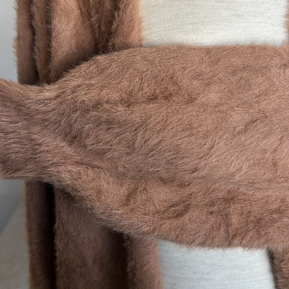Lulu’s Sweetly Yours Brown Eyelash Knit Cardigan Sweater - Picture 7 of 12